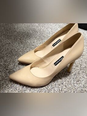 Nine West Beige Pointed-Toe Stiletto Pumps